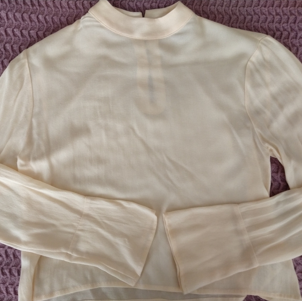 UO Ecote Blouse, blush pink, XS